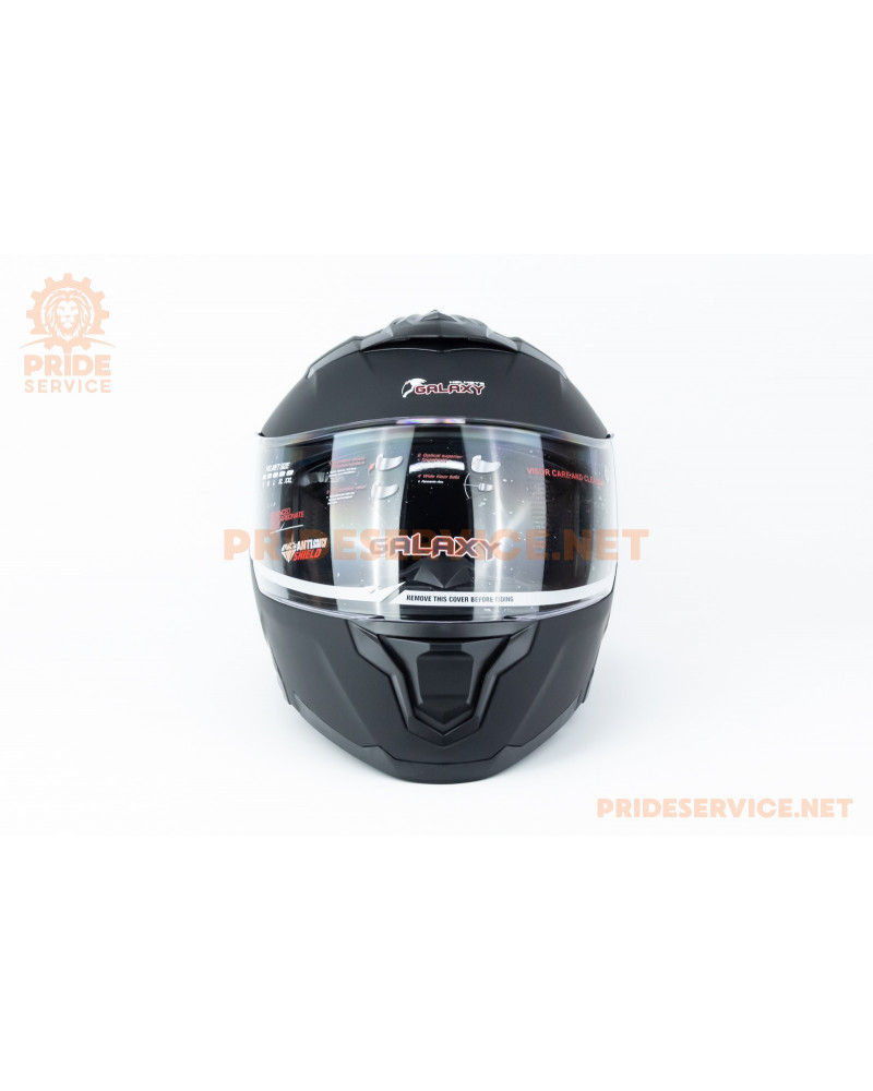 Шолом модуляр з відкидним підборіддям (стандарт DOT), висувні окуляри GLX-912 M (57-58см), чорний мат