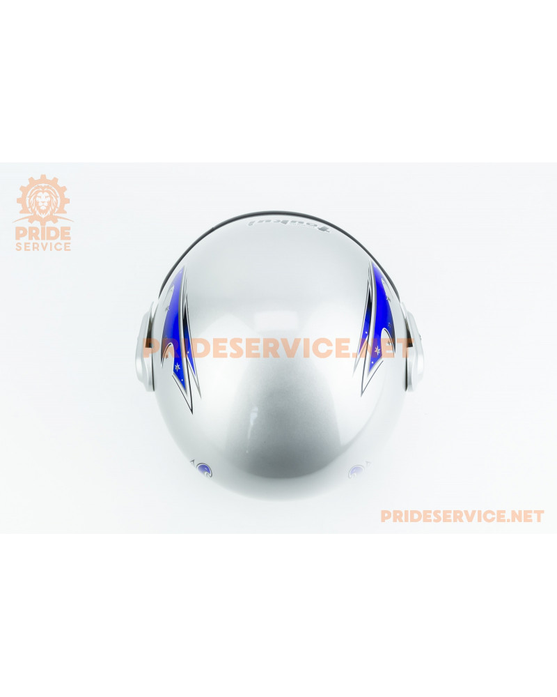 Шолом відкритий HK-215, сірий з малюнком (незначні відмінності малюнків, можливі дефекти фарбування) Шолом відкритий HK-215, сірий з малюнком (незначні відмінності малюнків, можливі дефекти фарбування)