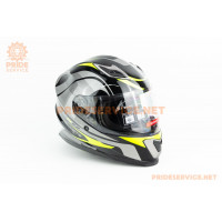 Шолом інтеграл M62 М (57-58см), чорно-салатовий