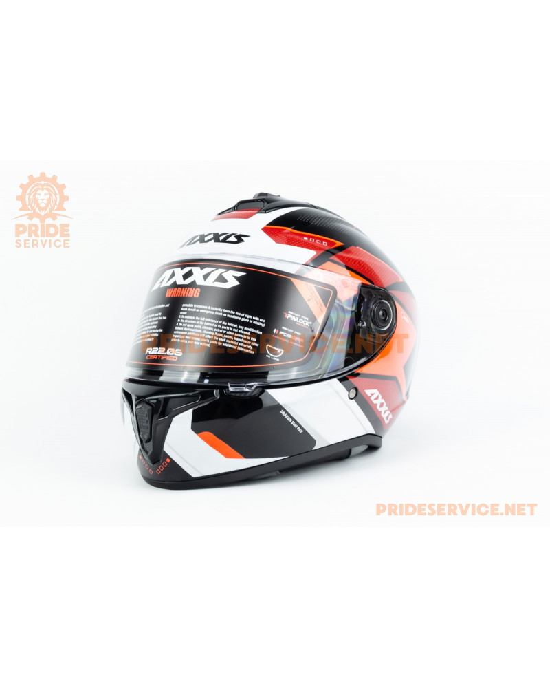 Шолом інтеграл DRAKEN SUNRAY (стандарт DOT/ECE) L (59-60см), чорно-червоний Шолом інтеграл DRAKEN SUNRAY (стандарт DOT/ECE) L (59-60см), чорно-червоний