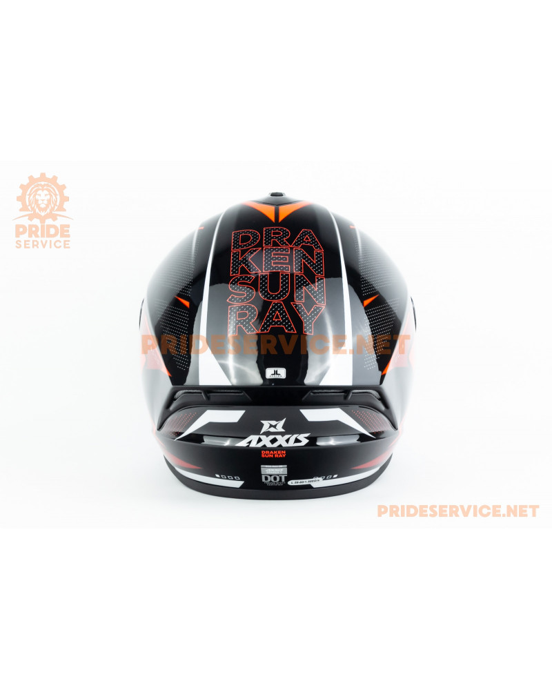 Шолом інтеграл DRAKEN SUNRAY (стандарт DOT/ECE) L (59-60см), чорно-червоний Шолом інтеграл DRAKEN SUNRAY (стандарт DOT/ECE) L (59-60см), чорно-червоний