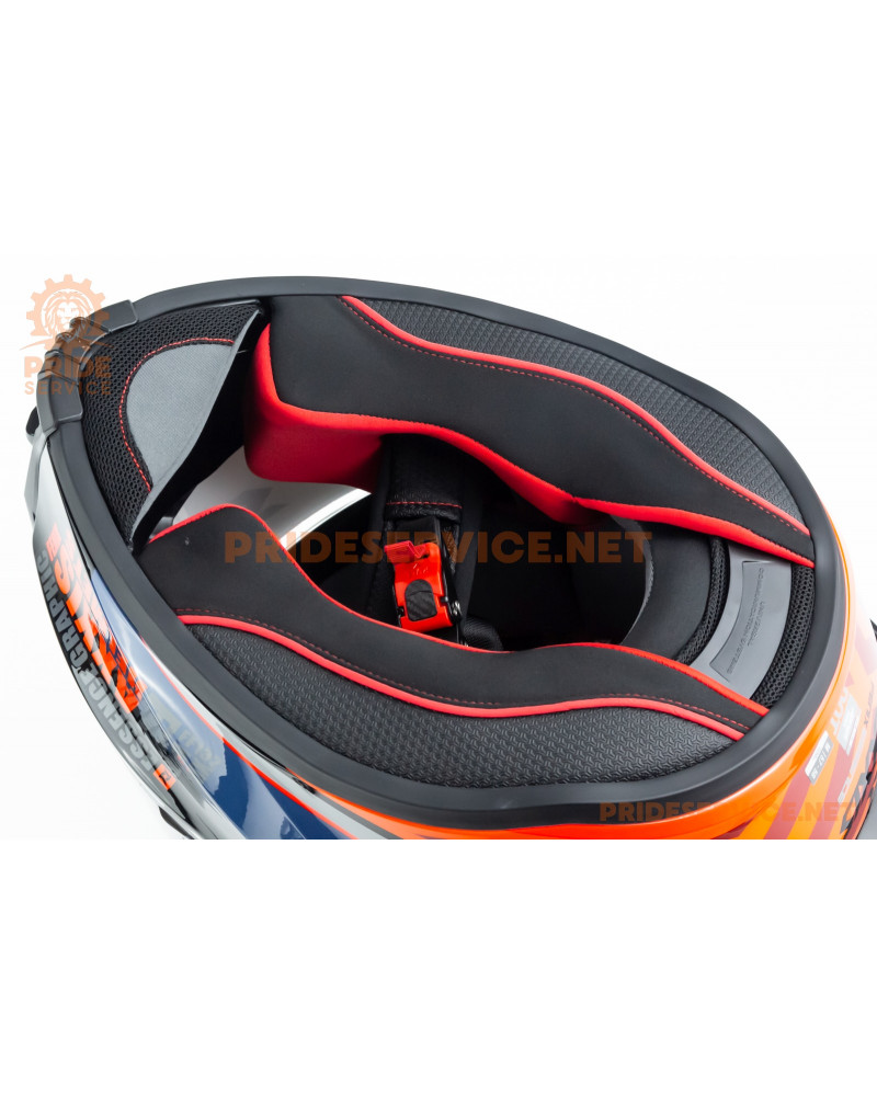 Шолом інтеграл FENIX ​​Essence (стандарт DOT/ECE) М (57-58см), чорно-помаранчевий