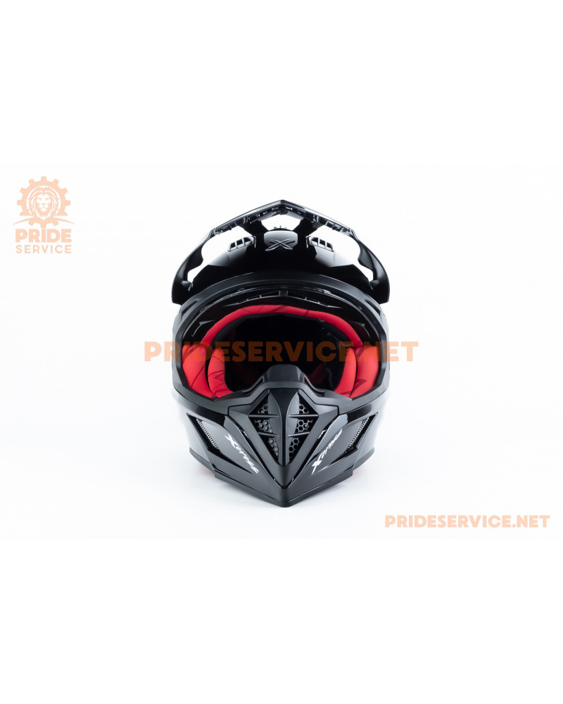 Шолом кросовий X CROSS (стандарт DOT/ECE) L (59-60см), чорно-червоний Шолом кросовий X CROSS (стандарт DOT/ECE) L (59-60см), чорно-червоний