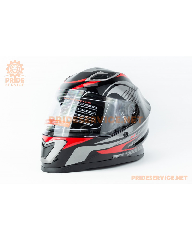 Шолом інтеграл M62 L (59-60см), чорно-червоний