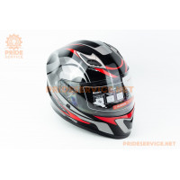 Шолом інтеграл M62 L (59-60см), чорно-червоний