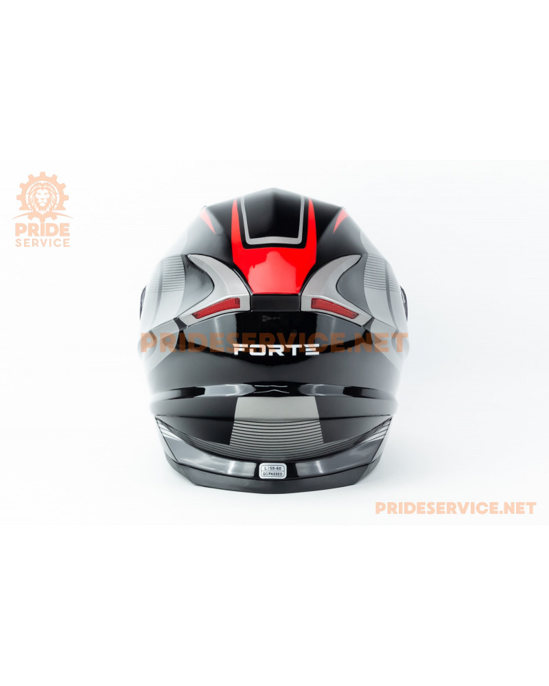 Шолом інтеграл M62 L (59-60см), чорно-червоний