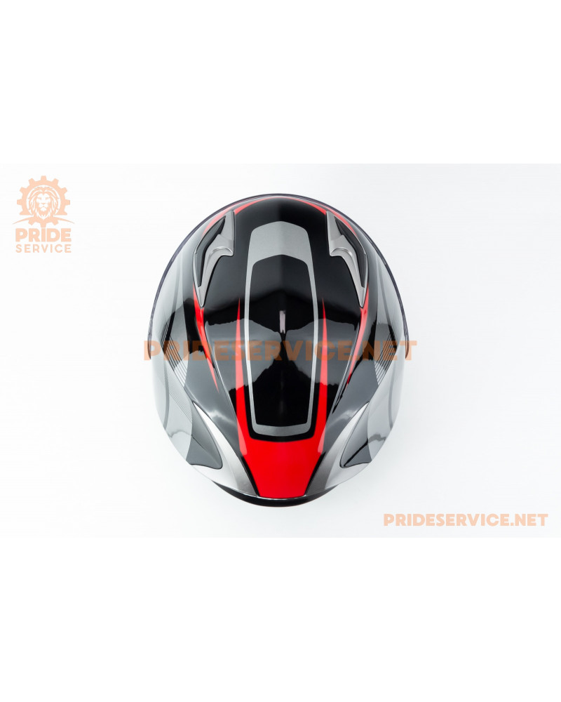 Шолом інтеграл M62 L (59-60см), чорно-червоний