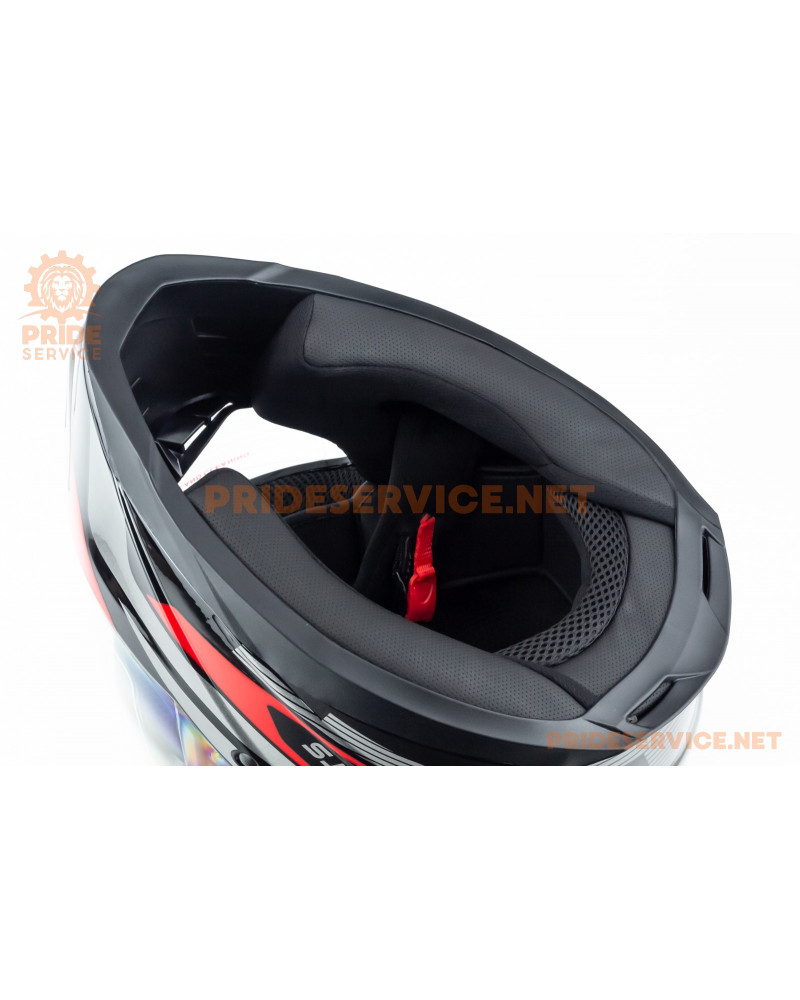 Шолом інтеграл M62 L (59-60см), чорно-червоний