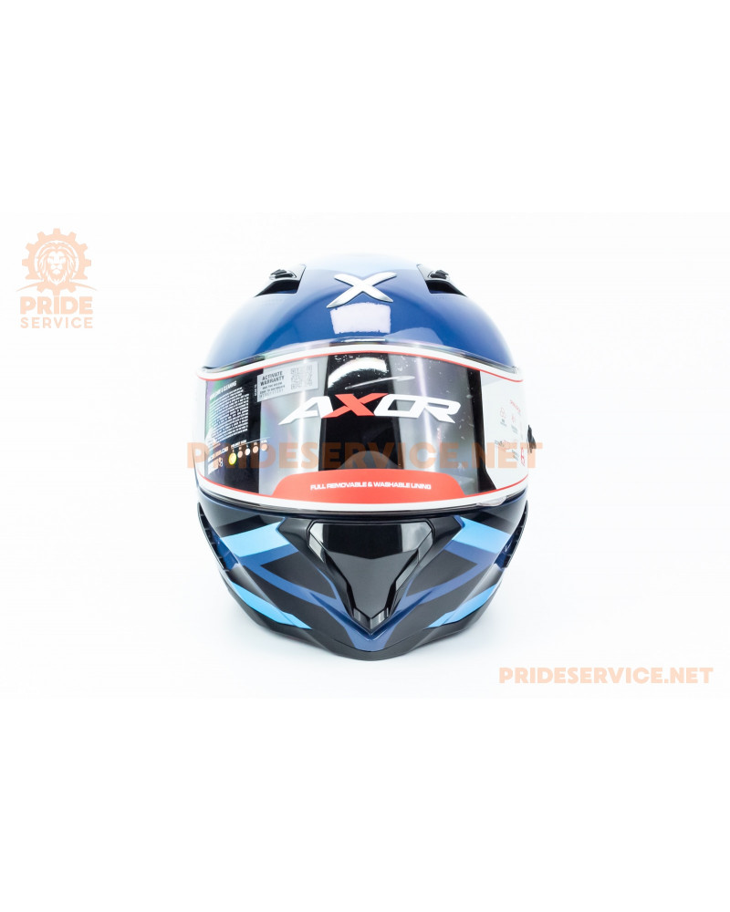 Шолом інтеграл HUNTER CORNET (стандарт DOT/ECE) S (55-56см), синьо-чорний