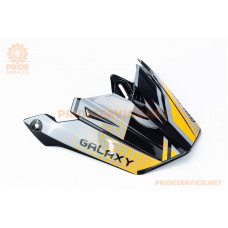 Козирок шолома кросового GLX-803, чорно-помаранчевий