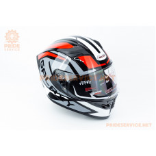 Шолом інтеграл, висувні окуляри GLX-316 S (55-56см), чорно-червоний