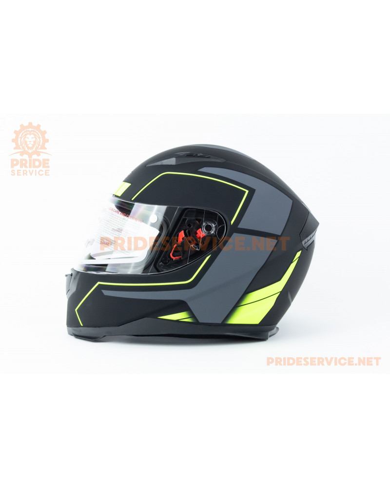 Шолом інтеграл GLX-313 L (59-60см), чорно-салатовий мат