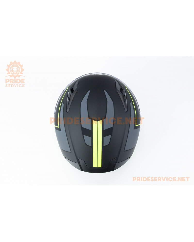 Шолом інтеграл GLX-313 L (59-60см), чорно-салатовий мат