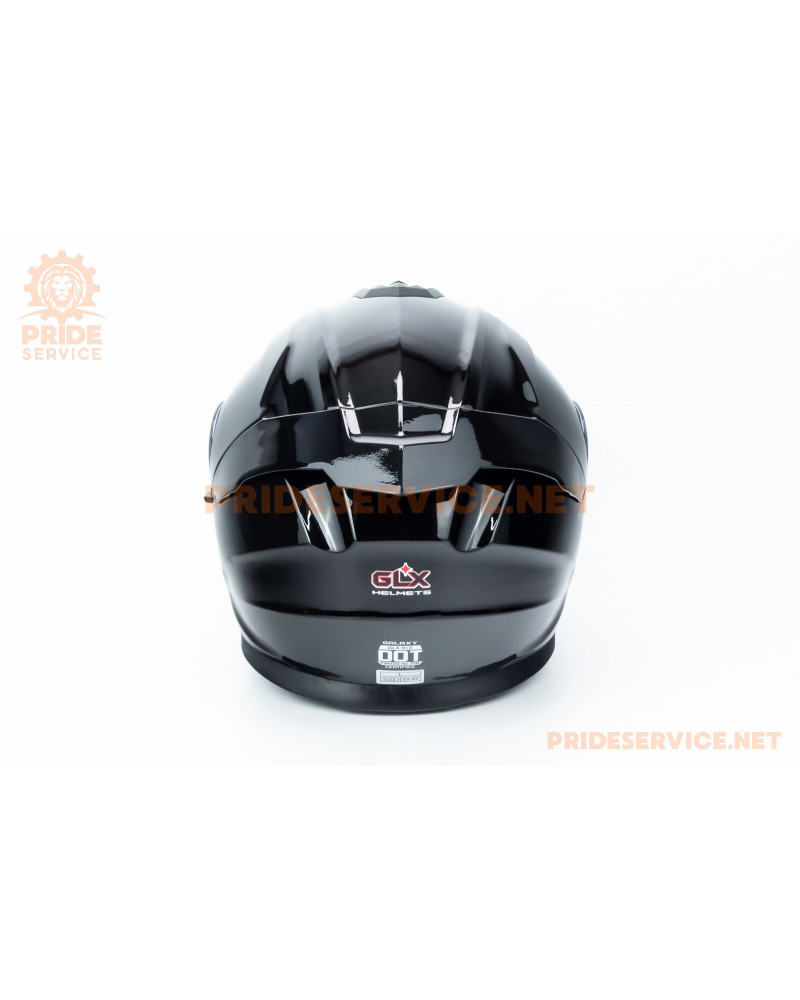 Шолом модуляр з відкидним підборіддям (стандарт DOT), висувні окуляри GLX-912 L (59-60см), чорний