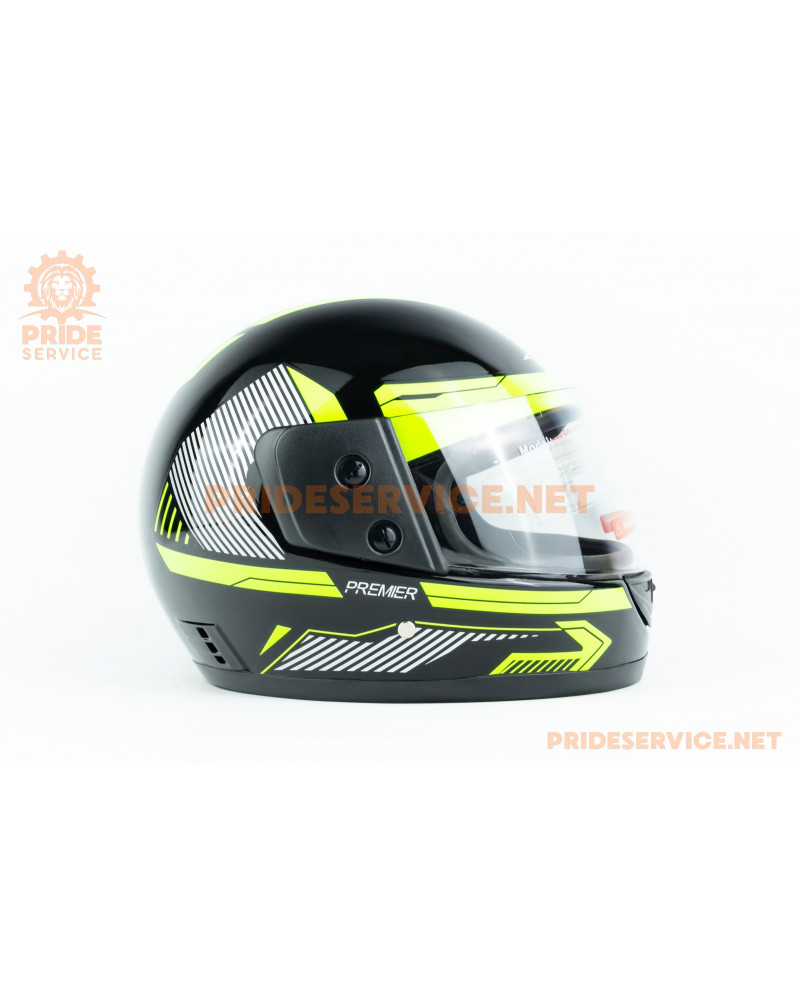 Шолом інтеграл BLD-825A М (57-58см), чорно-салатовий