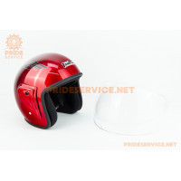 Шолом відкритий HK-215, червоний з малюнком (незначні відмінності малюнків, можливі дефекти фарбування) Шолом відкритий HK-215, червоний з малюнком (незначні відмінності малюнків, можливі дефекти фарбування)