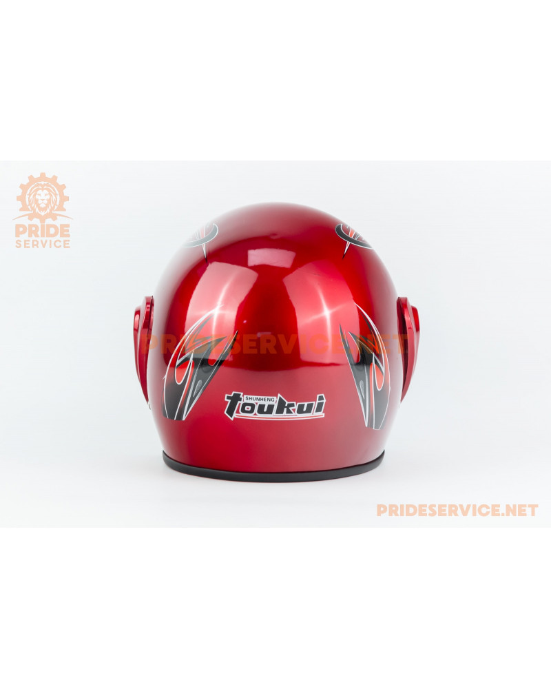 Шолом відкритий HK-215, червоний з малюнком (незначні відмінності малюнків, можливі дефекти фарбування) Шолом відкритий HK-215, червоний з малюнком (незначні відмінності малюнків, можливі дефекти фарбування)