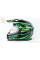 Шолом кросовий з візором F-819-6 S (55-56см), чорно-зелений