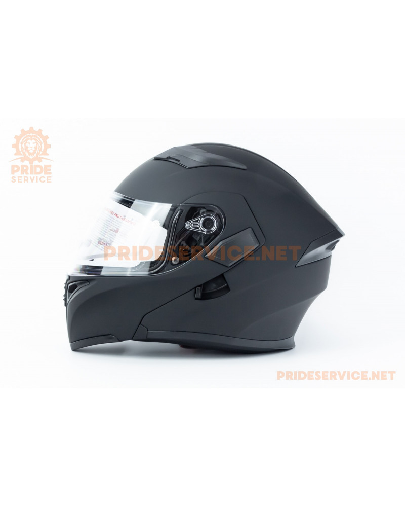 Шолом модуляр з відкидним підборіддям, висувні окуляри GLX-902 S (55-56см), чорний мат