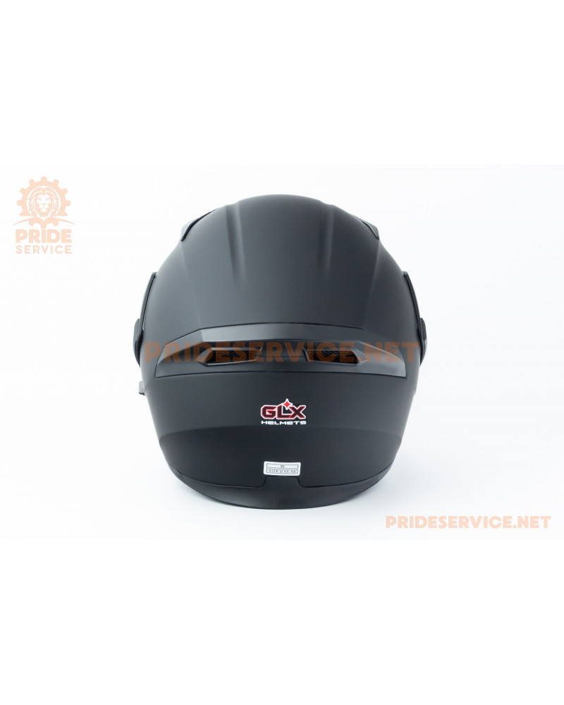 Шолом модуляр з відкидним підборіддям, висувні окуляри GLX-902 S (55-56см), чорний мат