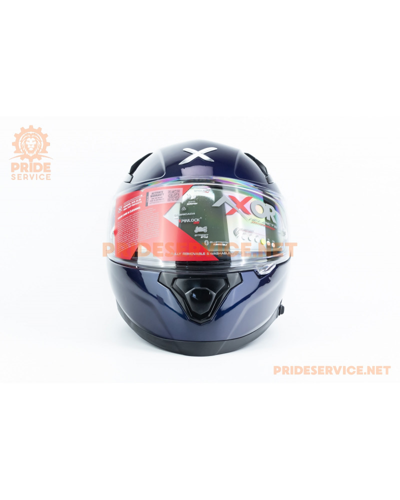 Шолом інтеграл APEX з пінлоком (стандарт DOT/ECE), висувні сонцезахисні окуляри L (59-60см), синій Шолом інтеграл APEX з пінлоком (стандарт DOT/ECE), висувні сонцезахисні окуляри L (59-60см), синій