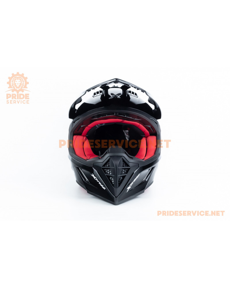 Шолом кросовий X CROSS (стандарт DOT/ECE) М (57-58см), чорно-червоний Шолом кросовий X CROSS (стандарт DOT/ECE) М (57-58см), чорно-червоний