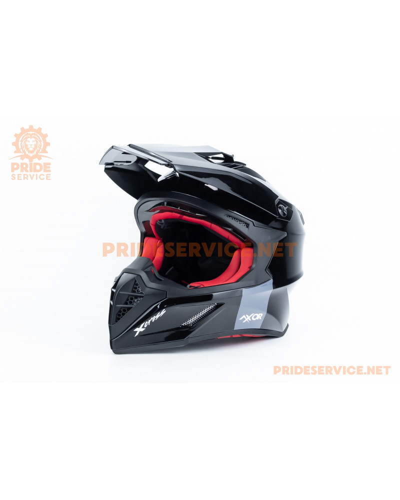 Шолом кросовий X CROSS (стандарт DOT/ECE) М (57-58см), чорно-червоний Шолом кросовий X CROSS (стандарт DOT/ECE) М (57-58см), чорно-червоний