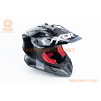 Шолом кросовий X CROSS (стандарт DOT/ECE) М (57-58см), чорно-червоний Шолом кросовий X CROSS (стандарт DOT/ECE) М (57-58см), чорно-червоний