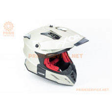 Шолом кросовий X CROSS (стандарт DOT/ECE) S (55-56см), нікель мат