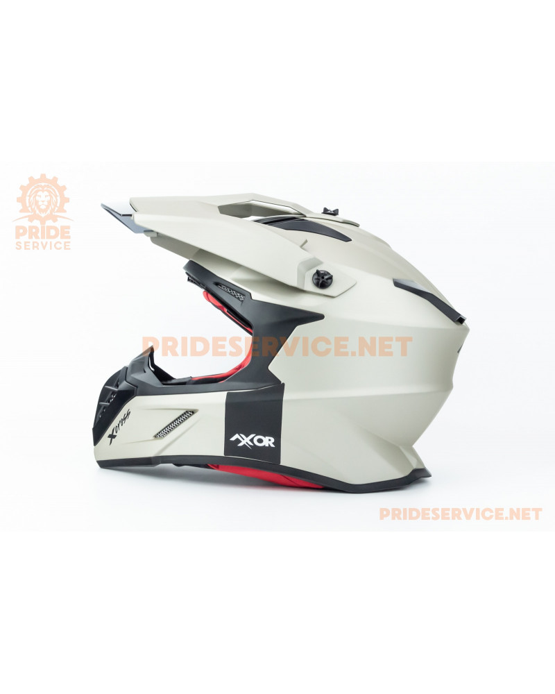 Шолом кросовий X CROSS (стандарт DOT/ECE) S (55-56см), нікель мат