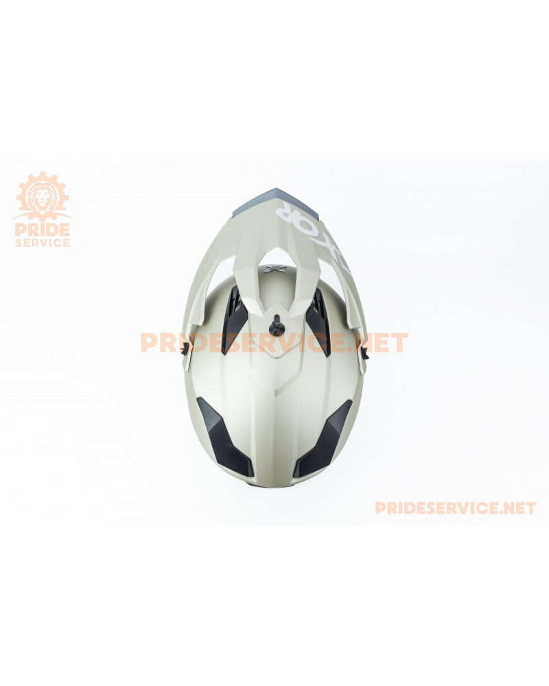 Шолом кросовий X CROSS (стандарт DOT/ECE) S (55-56см), нікель мат