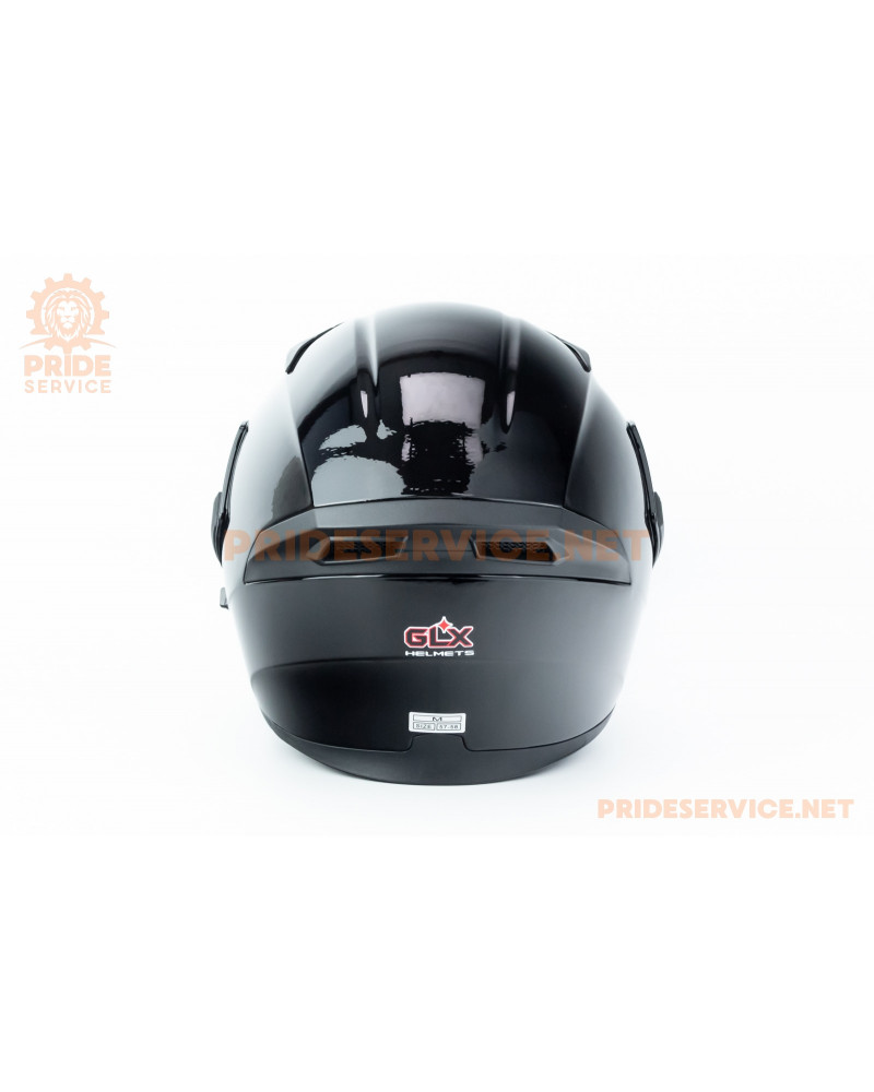 Шолом модуляр з відкидним підборіддям, висувні окуляри GLX-902 M (57-58см), чорний