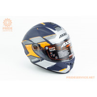 Шолом інтеграл DRAKEN SUNRAY (стандарт DOT/ECE) М (57-58см), синьо-помаранчевий мат Шолом інтеграл DRAKEN SUNRAY (стандарт DOT/ECE) М (57-58см), синьо-помаранчевий мат