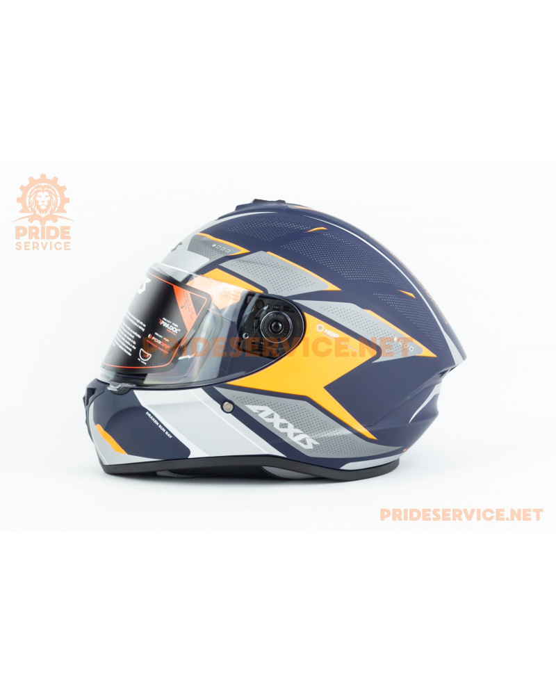 Шолом інтеграл DRAKEN SUNRAY (стандарт DOT/ECE) М (57-58см), синьо-помаранчевий мат Шолом інтеграл DRAKEN SUNRAY (стандарт DOT/ECE) М (57-58см), синьо-помаранчевий мат