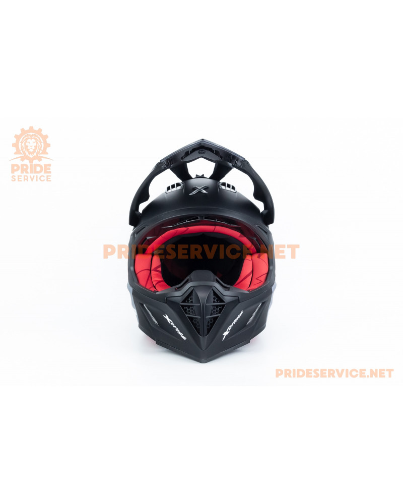 Шолом кросовий X CROSS (стандарт DOT/ECE) М (57-58см), чорно-червоний мат Шолом кросовий X CROSS (стандарт DOT/ECE) М (57-58см), чорно-червоний мат