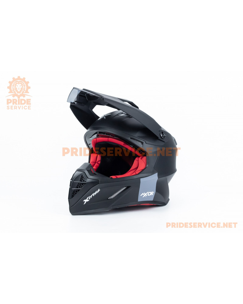 Шолом кросовий X CROSS (стандарт DOT/ECE) М (57-58см), чорно-червоний мат Шолом кросовий X CROSS (стандарт DOT/ECE) М (57-58см), чорно-червоний мат