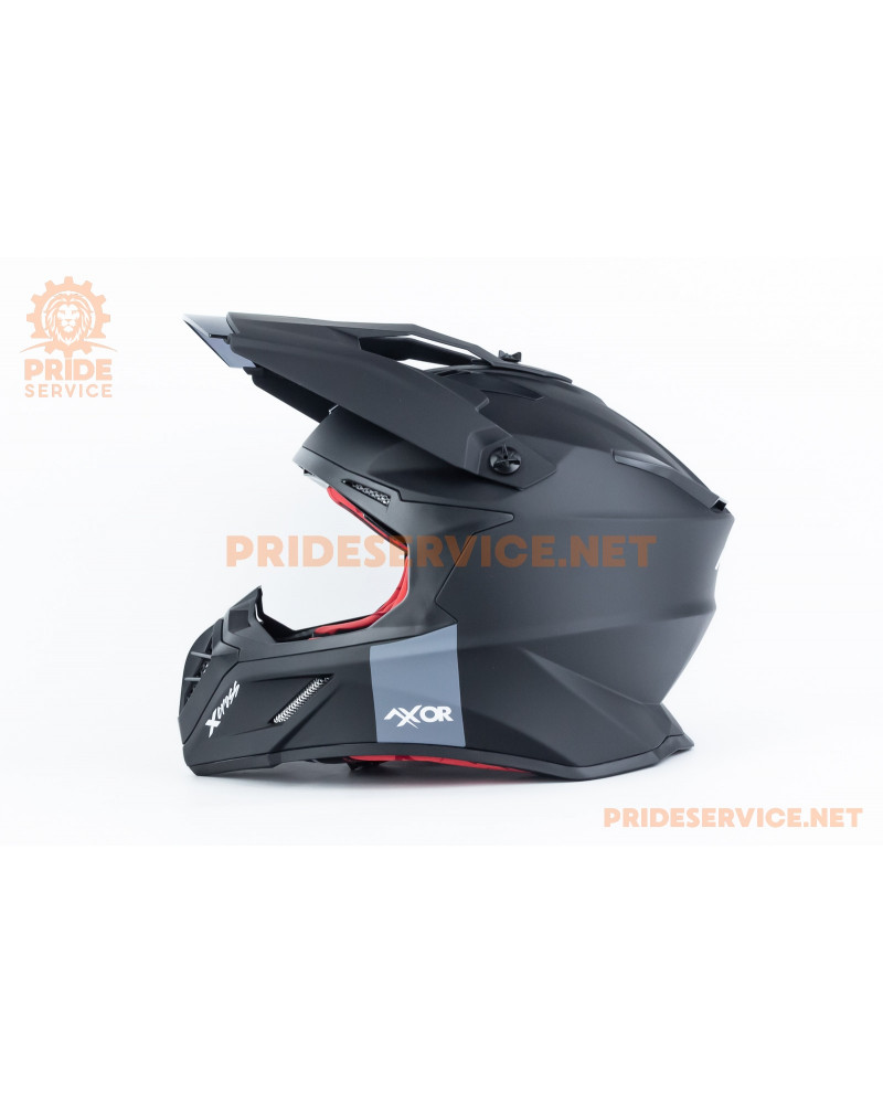 Шолом кросовий X CROSS (стандарт DOT/ECE) М (57-58см), чорно-червоний мат Шолом кросовий X CROSS (стандарт DOT/ECE) М (57-58см), чорно-червоний мат