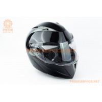 Шолом модуляр з відкидним підборіддям, висувні сонцезахисні окуляри F-158 М (57-58см), чорний