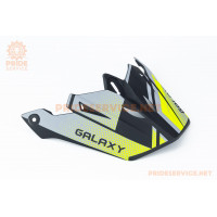 Козирок шолома кросового GLX-803, чорно-салатовий мат