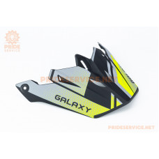 Козирок шолома кросового GLX-803, чорно-салатовий мат