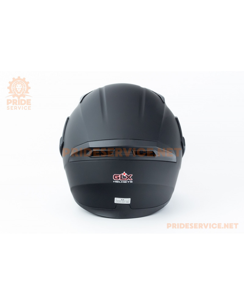 Шолом модуляр з відкидним підборіддям, висувні окуляри GLX-902 M (57-58см), чорний мат