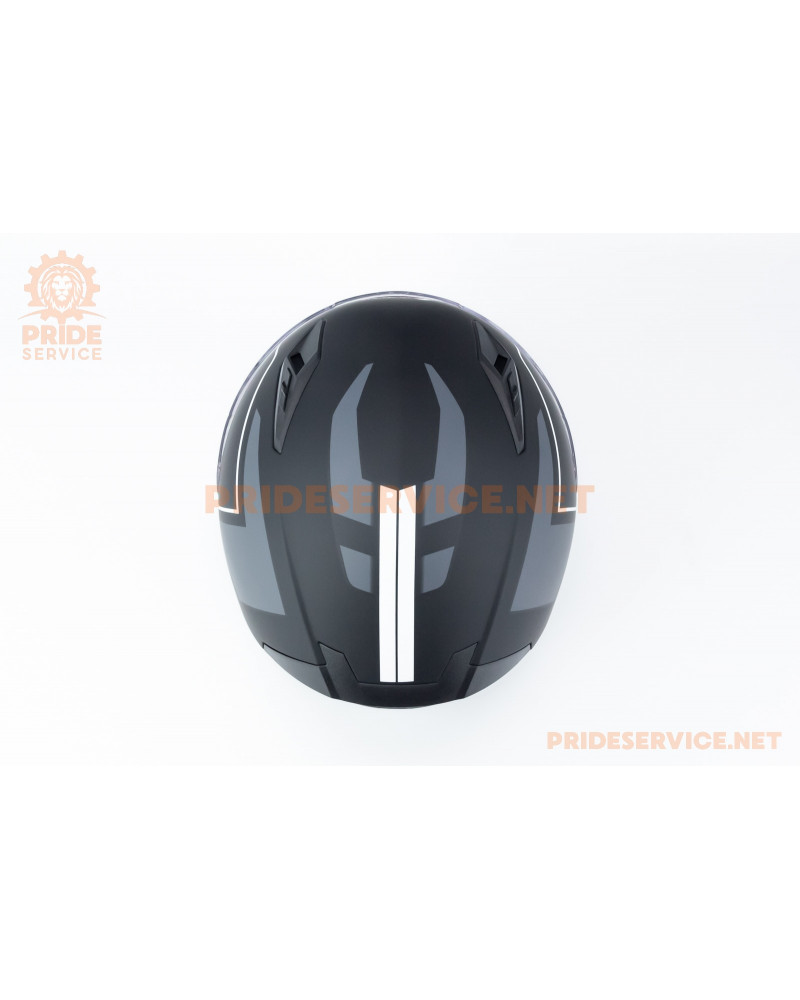 Шолом інтеграл GLX-313 S (55-56см), чорно-білий мат