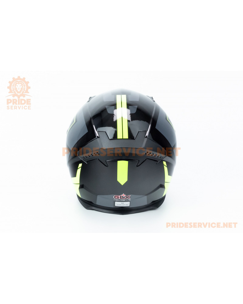 Шолом інтеграл GLX-313 M (57-58см), чорно-салатовий