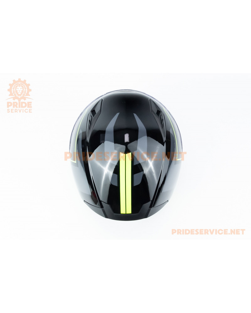 Шолом інтеграл GLX-313 M (57-58см), чорно-салатовий