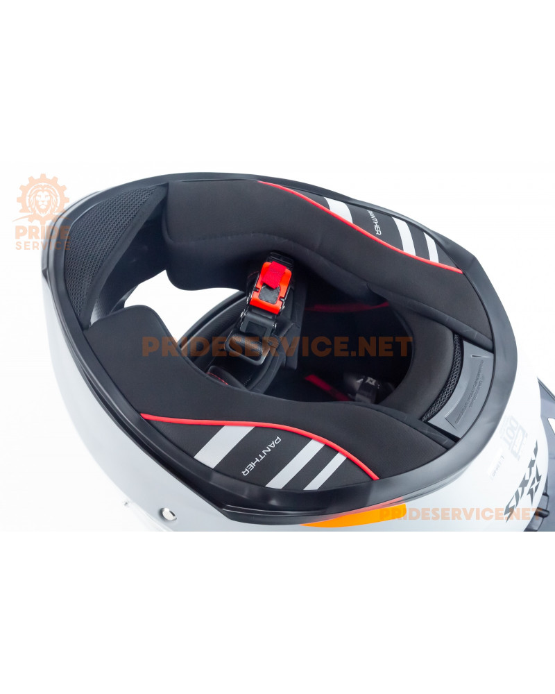 Шолом інтеграл (стандарт DOT/ECE), висувні окуляри PANTHER SV L (59-60см), сірий мат