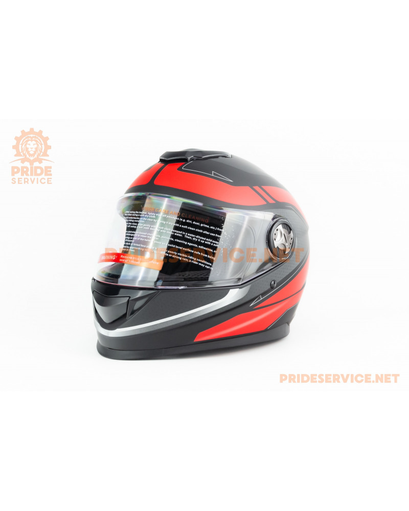 Шолом інтеграл М65 L (59-60см), чорно-червоний мат