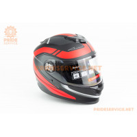 Шолом інтеграл М65 L (59-60см), чорно-червоний мат