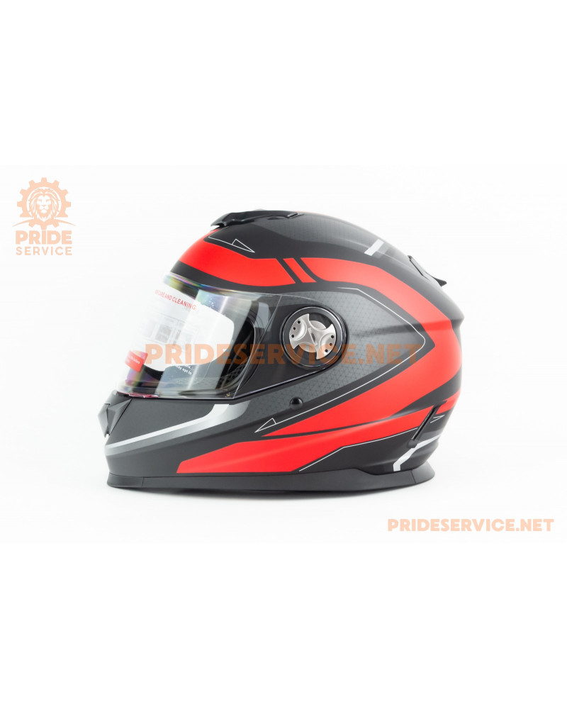 Шолом інтеграл М65 L (59-60см), чорно-червоний мат