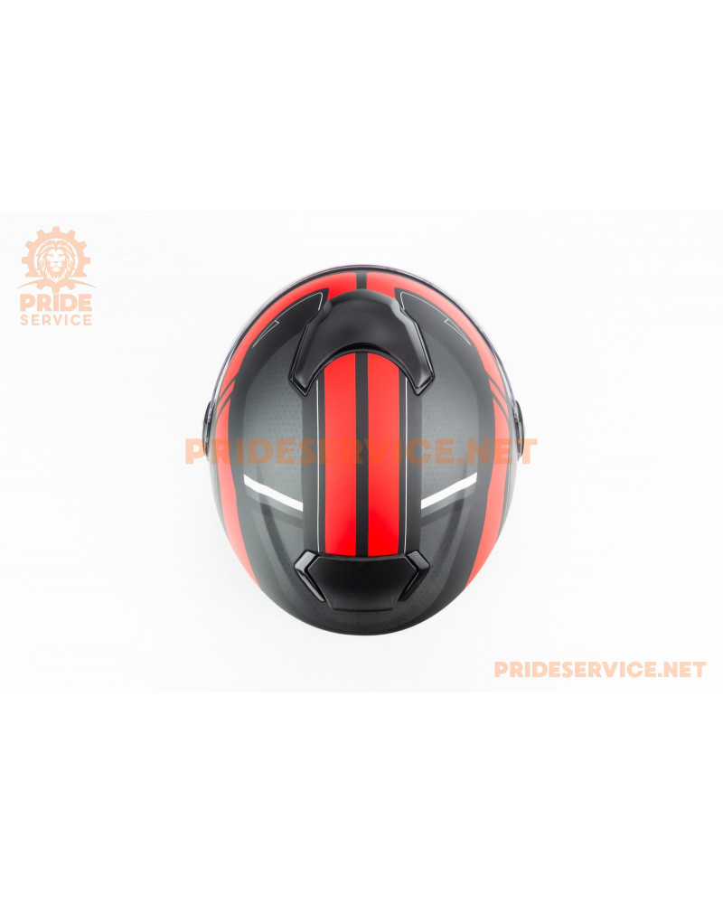 Шолом інтеграл М65 L (59-60см), чорно-червоний мат