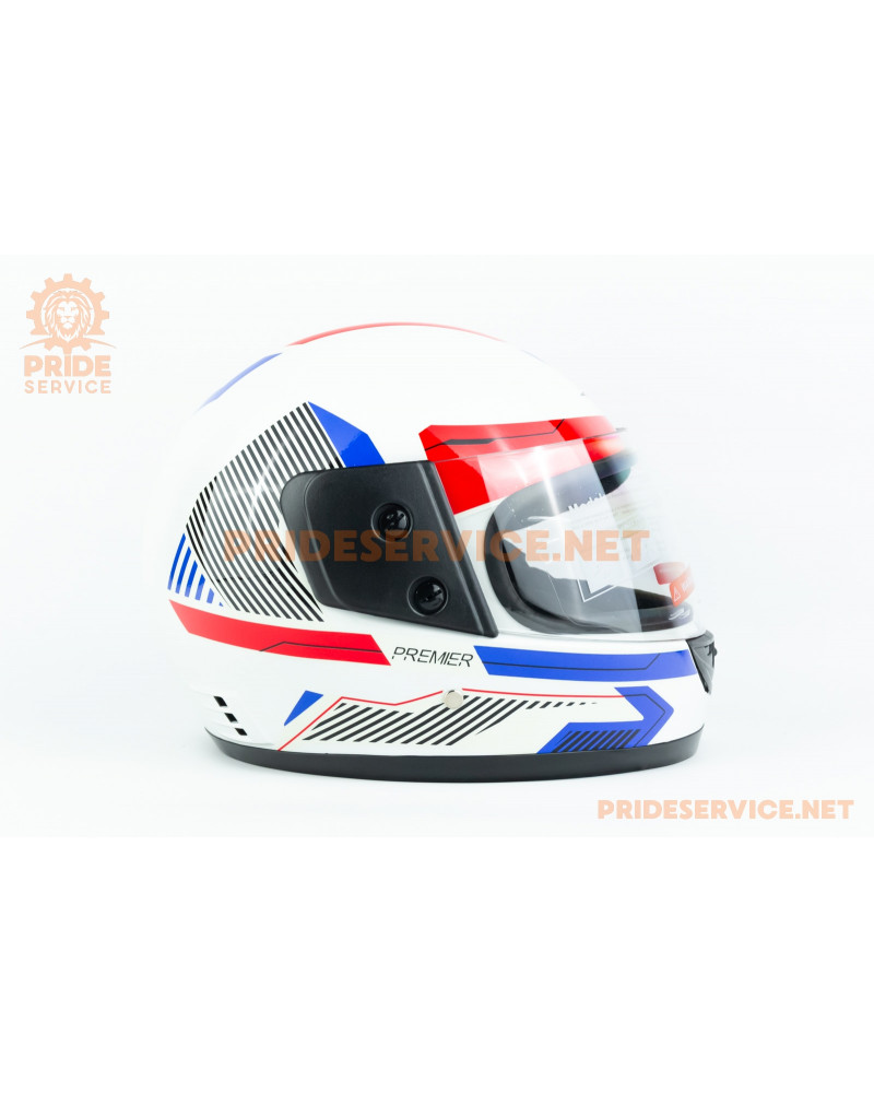 Шолом інтеграл BLD-825B L (59-60см), біло-червоний